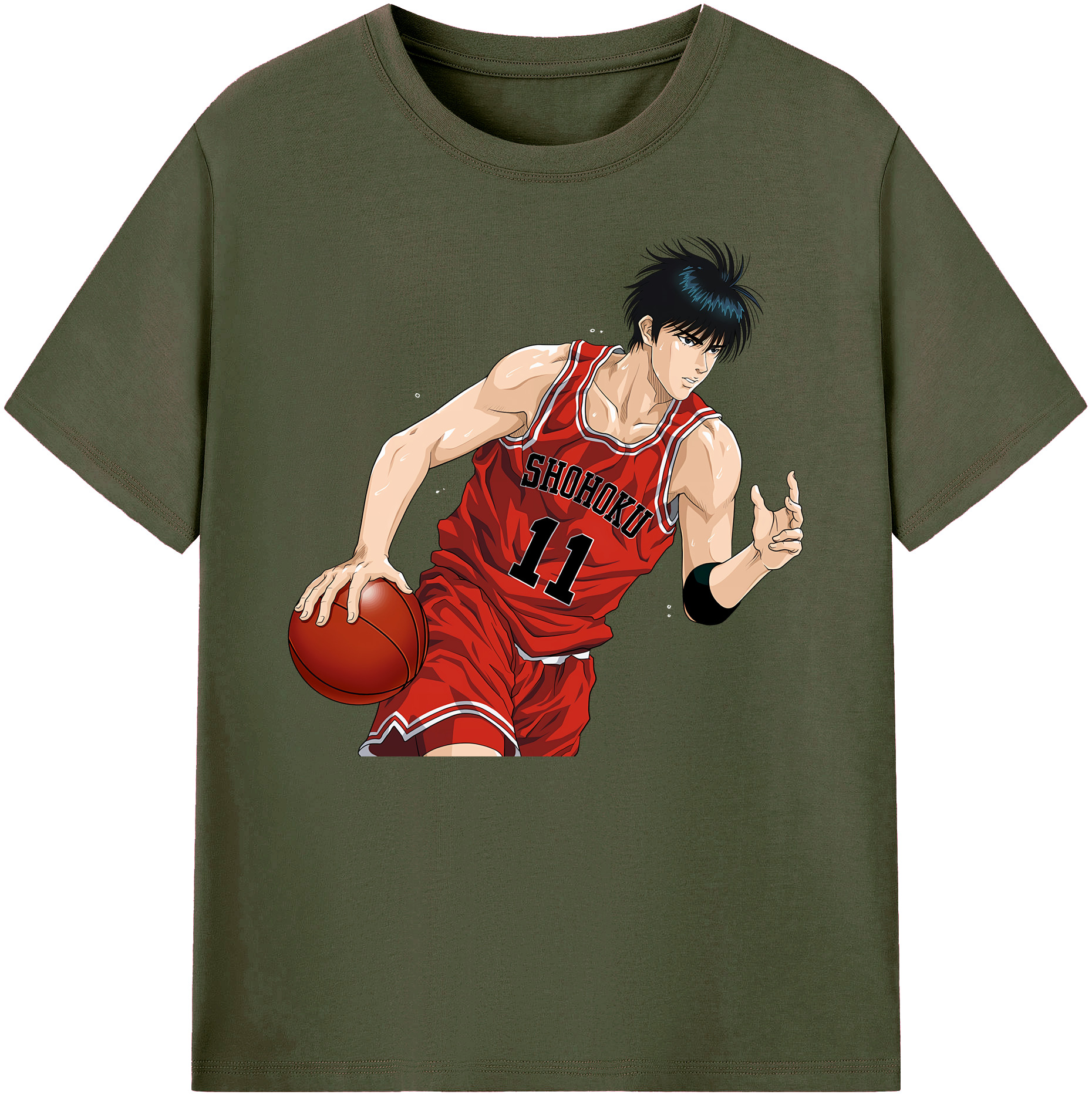 （画像用） SLAM DUNK／スラムダンク 綿100％ メンズ半袖Tシャツ｜肌触りやわらか＆通気性